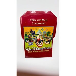 Vintage Walt Disney World Fold and Mail Stationery Set -Sealed